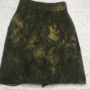 Antonio Melani green and black pencil skirt